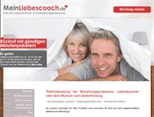 Tablet Screenshot of mein-liebescoach.de
